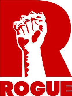 Rogue Games Inc. Logo for independent video game publisher, "Rogue Games Inc."